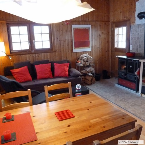 Wohnzimmer und Sofa