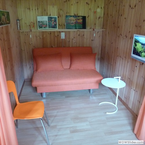 Sofa und SAT-TV